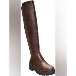 (R-4611) Dirty Laundry Womens Maybellene Chunky Heel Over the Knee Boots Sz 9.5